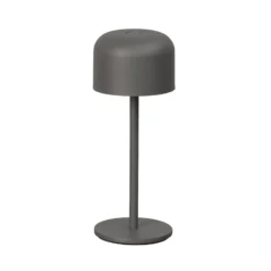 LED-Akku-Tischlampe Finley, sandgrau Höhe 22 cm Metall, IP54