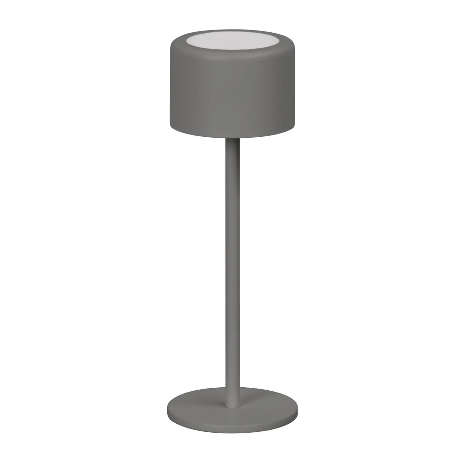 LED-Akku-Tischlampe Juna, sandgrau Höhe 25 cm Metall, IP54