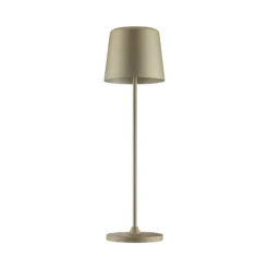 LED-Akku-Tischlampe Kaami, dimmbar gold matt