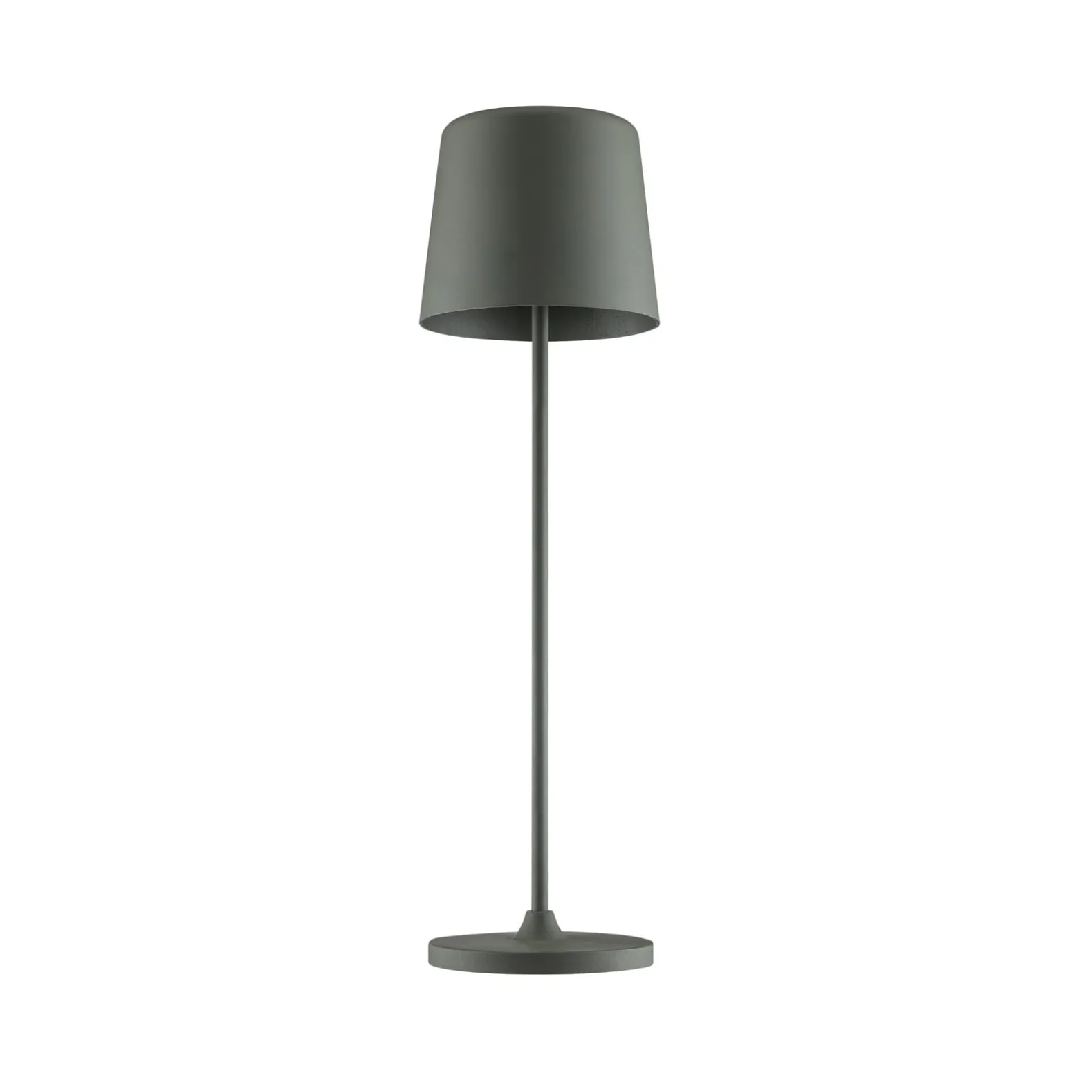 LED-Akku-Tischlampe Kaami, dimmbar, grau matt