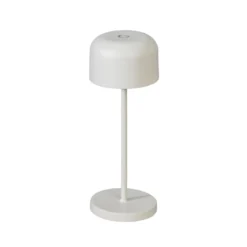 LED-Akku-Tischlampe Lille, Höhe 20 cm, weiß, IP54, USB