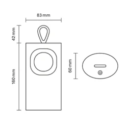 LED-Akku-Tischlampe Lunari, goldfarben 16 cm Metall CCT IP44
