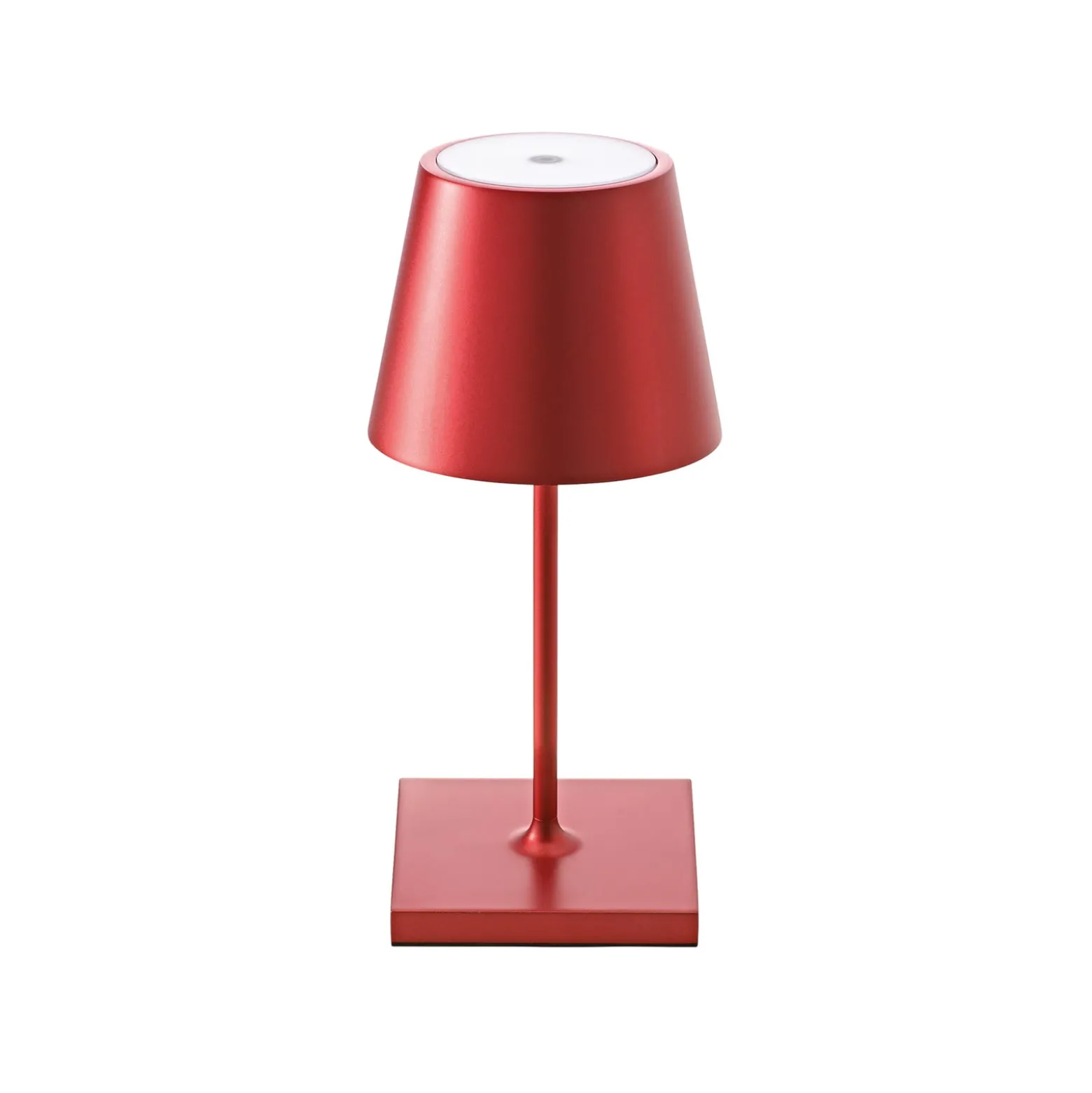LED-Akkutischlampe Nuindie mini, Easy Connect, rot, dimmbar