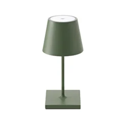 LED-Akkutischlampe Nuindie mini, USB-C, tannengrün, dimmbar