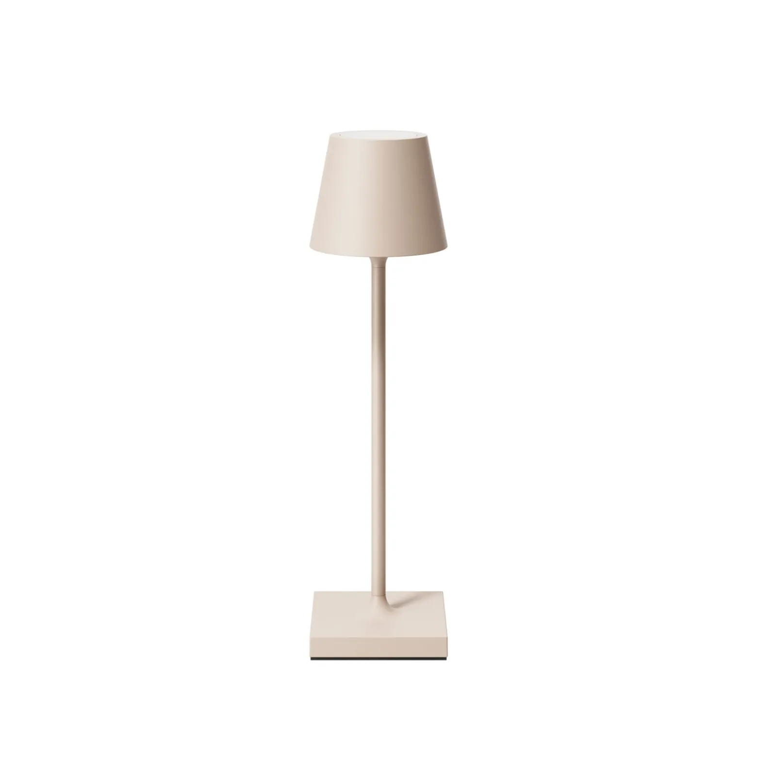 LED-Akkutischlampe Nuindie pocket, beige, IP54, dimmbar