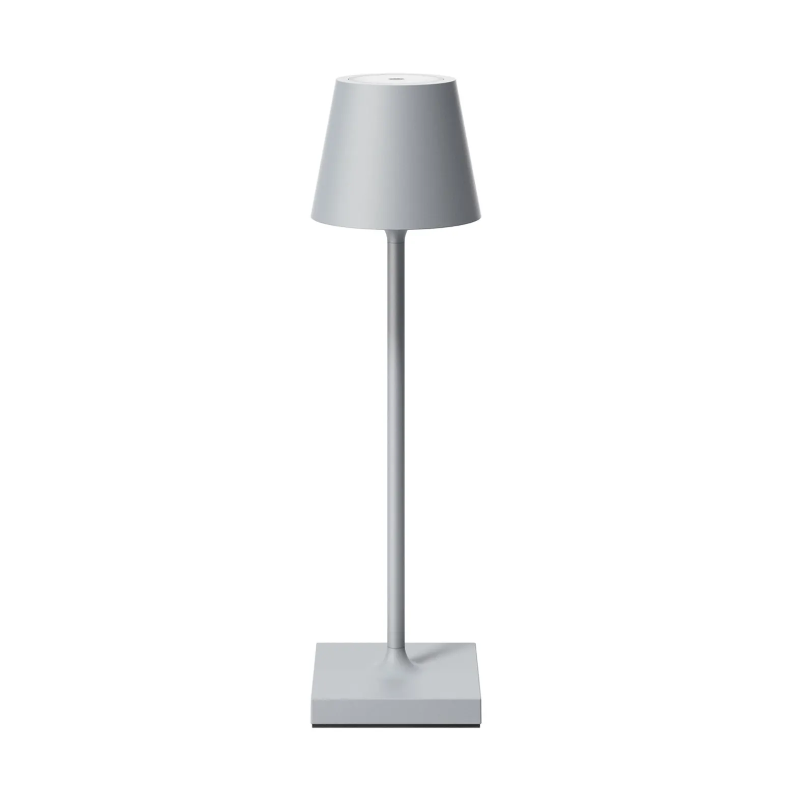 LED-Akkutischlampe Nuindie pocket, grau, IP54, dimmbar
