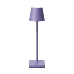 LED-Akkutischlampe Nuindie pocket, lila, IP54, dimmbar