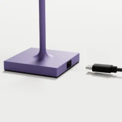 LED-Akkutischlampe Nuindie pocket, lila, IP54, dimmbar