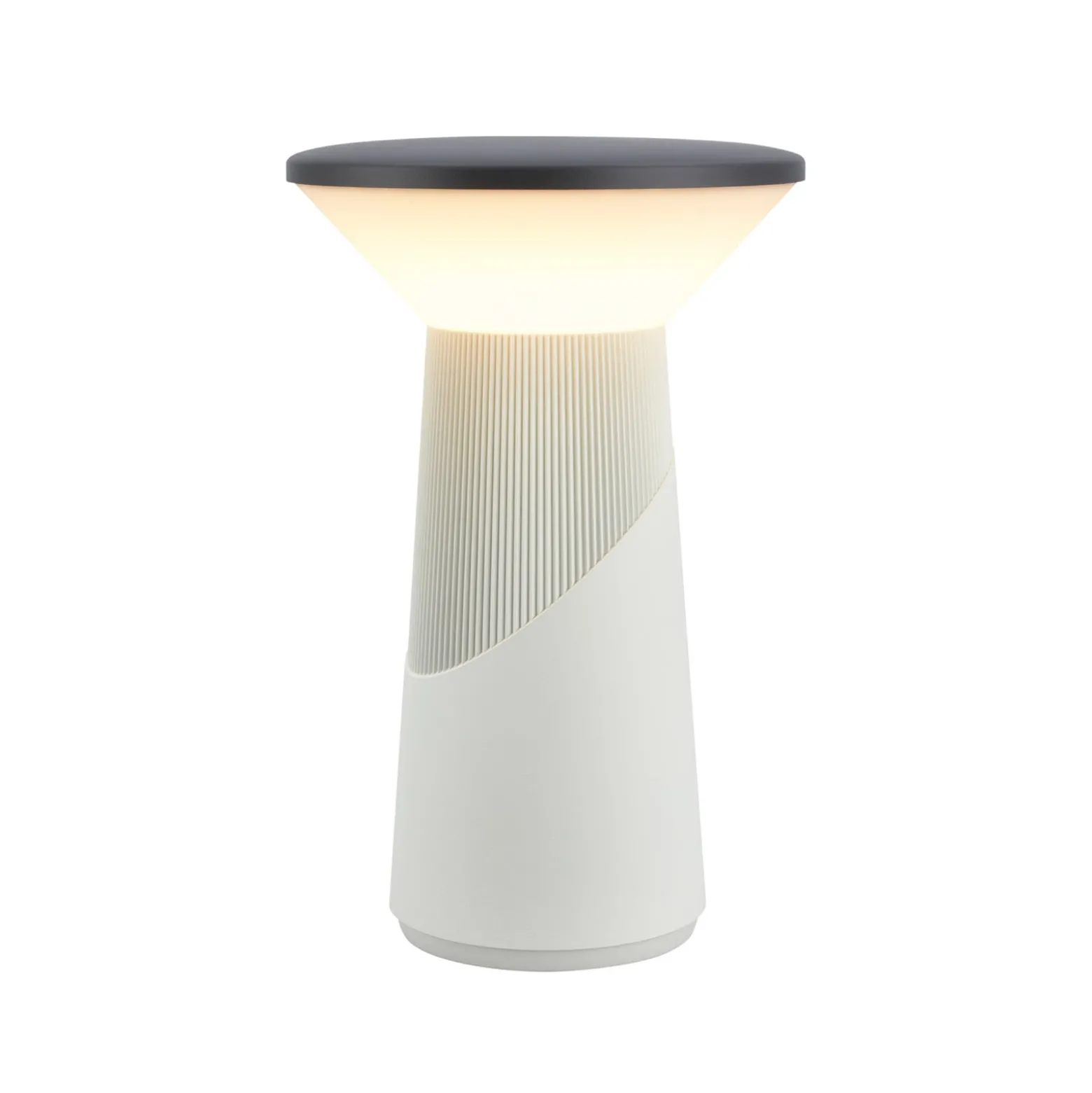 LED-Akku-Tischlampe Pilia anthrazit/hellgrau Höhe 24 cm IP44