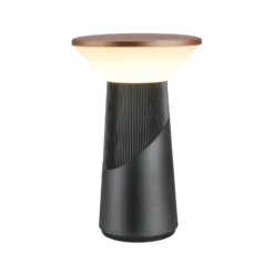LED-Akku-Tischlampe Pilia, bronze/anthrazit, Höhe 24 cm IP44