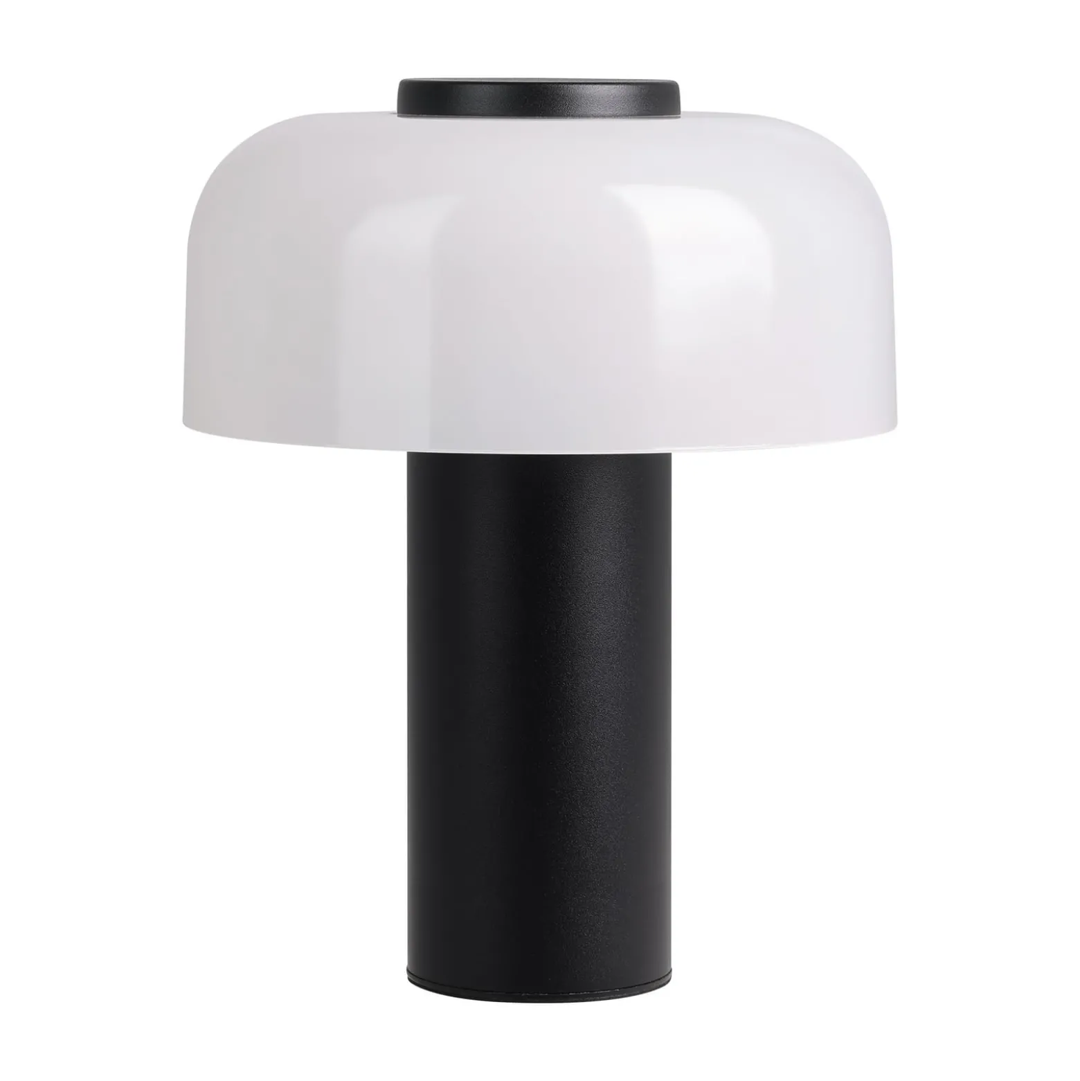 LED-Akku-Tischlampe Ponente, Ø 16 cm, schwarz/weiß, CCT