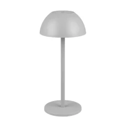 LED-Akku-Tischlampe Ricardo, grau, Höhe 30 cm, Kunststoff