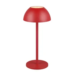 LED-Akku-Tischlampe Ricardo, rot, Höhe 30 cm, Kunststoff