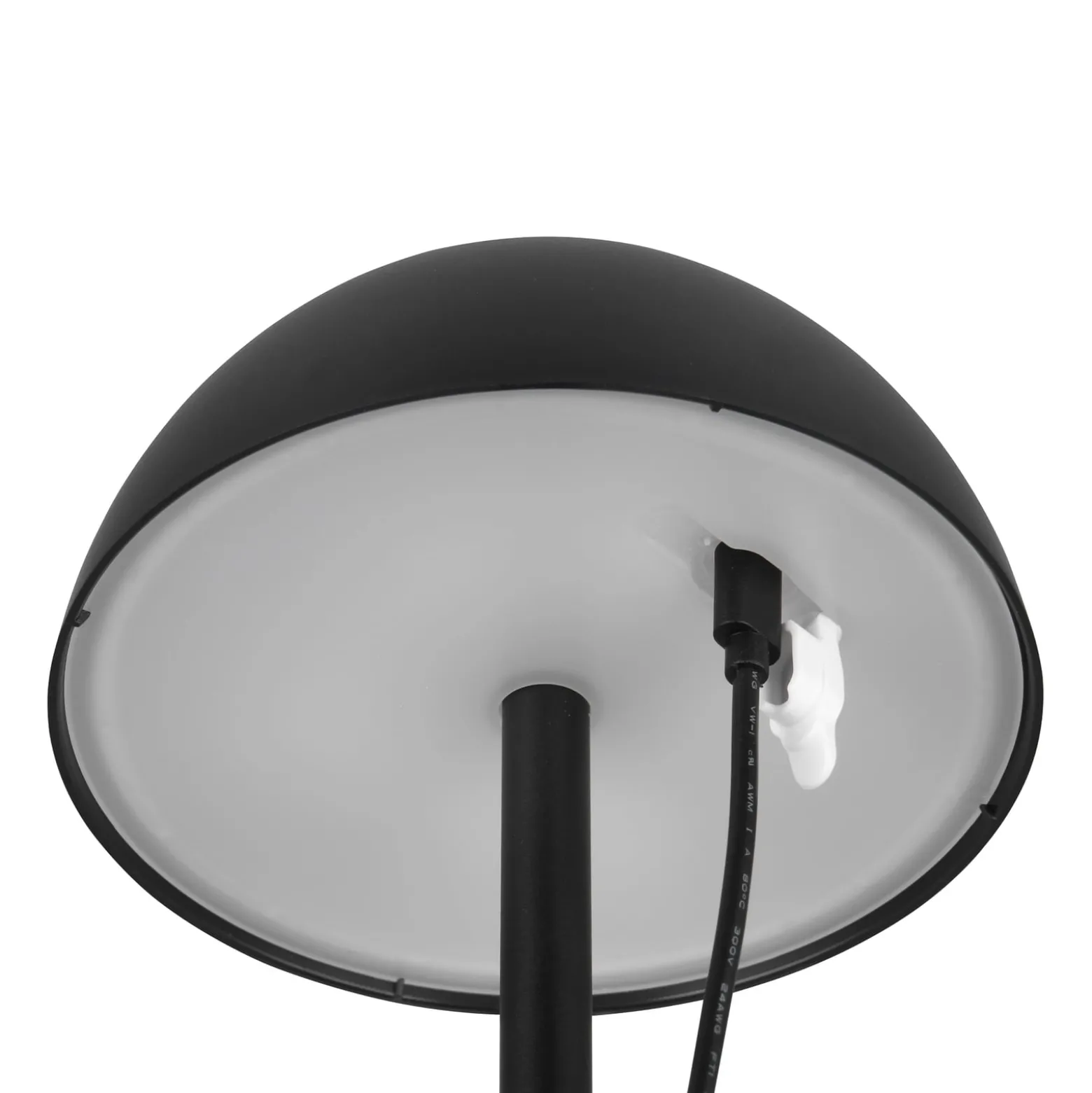 LED-Akku-Tischlampe Ricardo, schwarz, Höhe 30 cm, Kunststoff