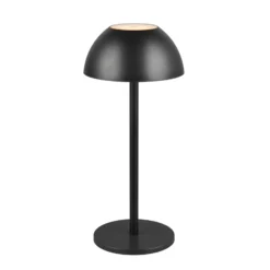 LED-Akku-Tischlampe Ricardo, schwarz, Höhe 30 cm, Kunststoff
