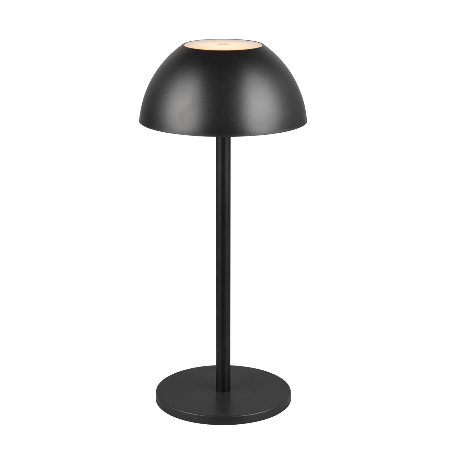LED-Akku-Tischlampe Ricardo, schwarz, Höhe 30 cm, Kunststoff