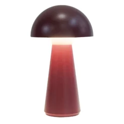 LED-Akku-Tischlampe Sam bordeaux, Kunststoff, 28 cm, IP54
