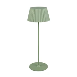 LED-Akku-Tischlampe Suarez, grün, Höhe 39 cm, Metall