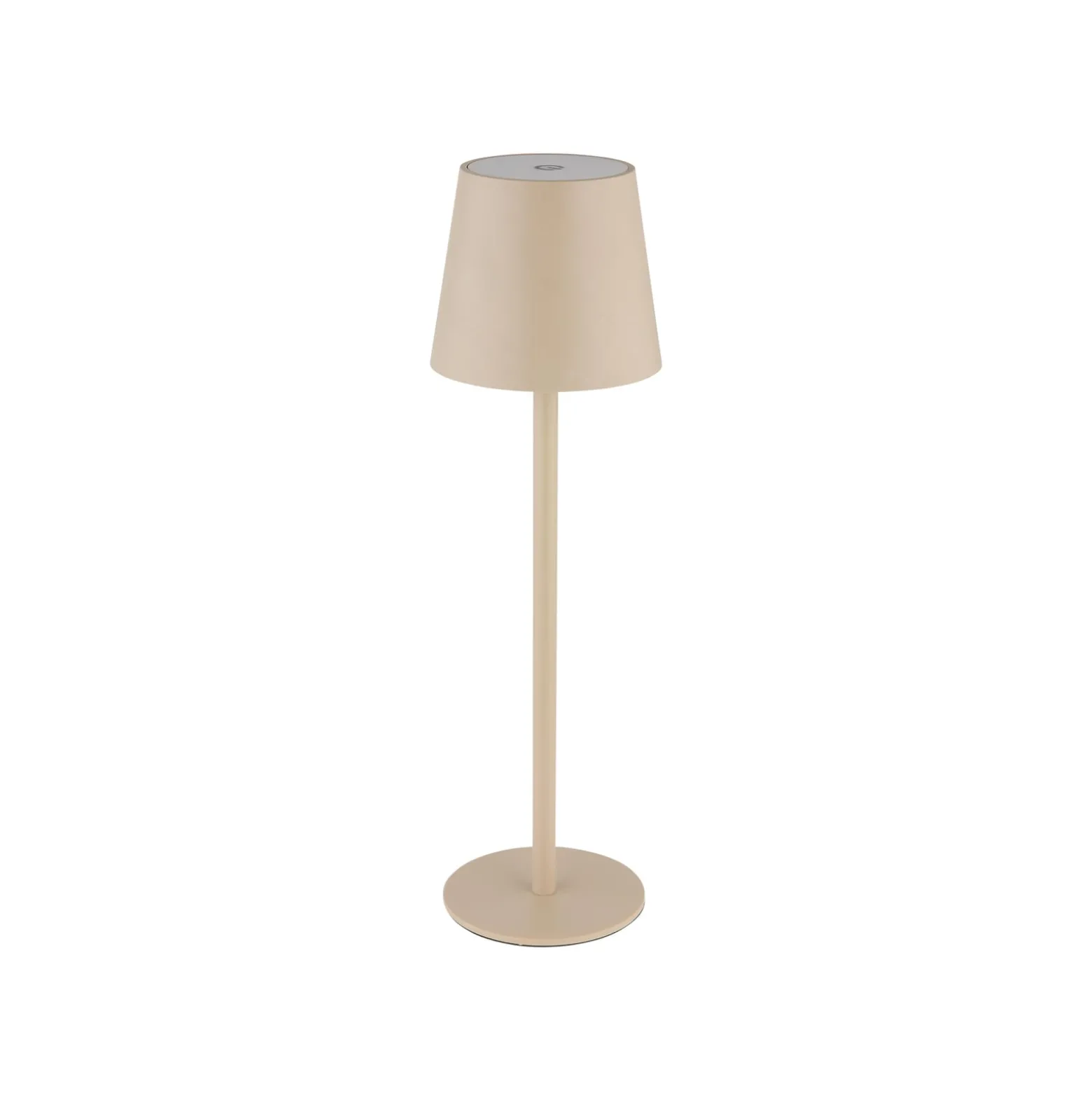 LED-Akku-Tischlampe Vannie, sandfarben, Höhe 36 cm, IP44