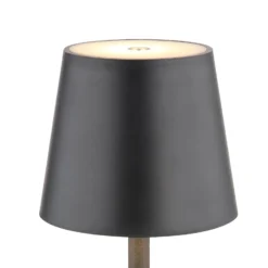 LED-Akku-Tischlampe Vannie, schwarz, Höhe 36 cm, IP44