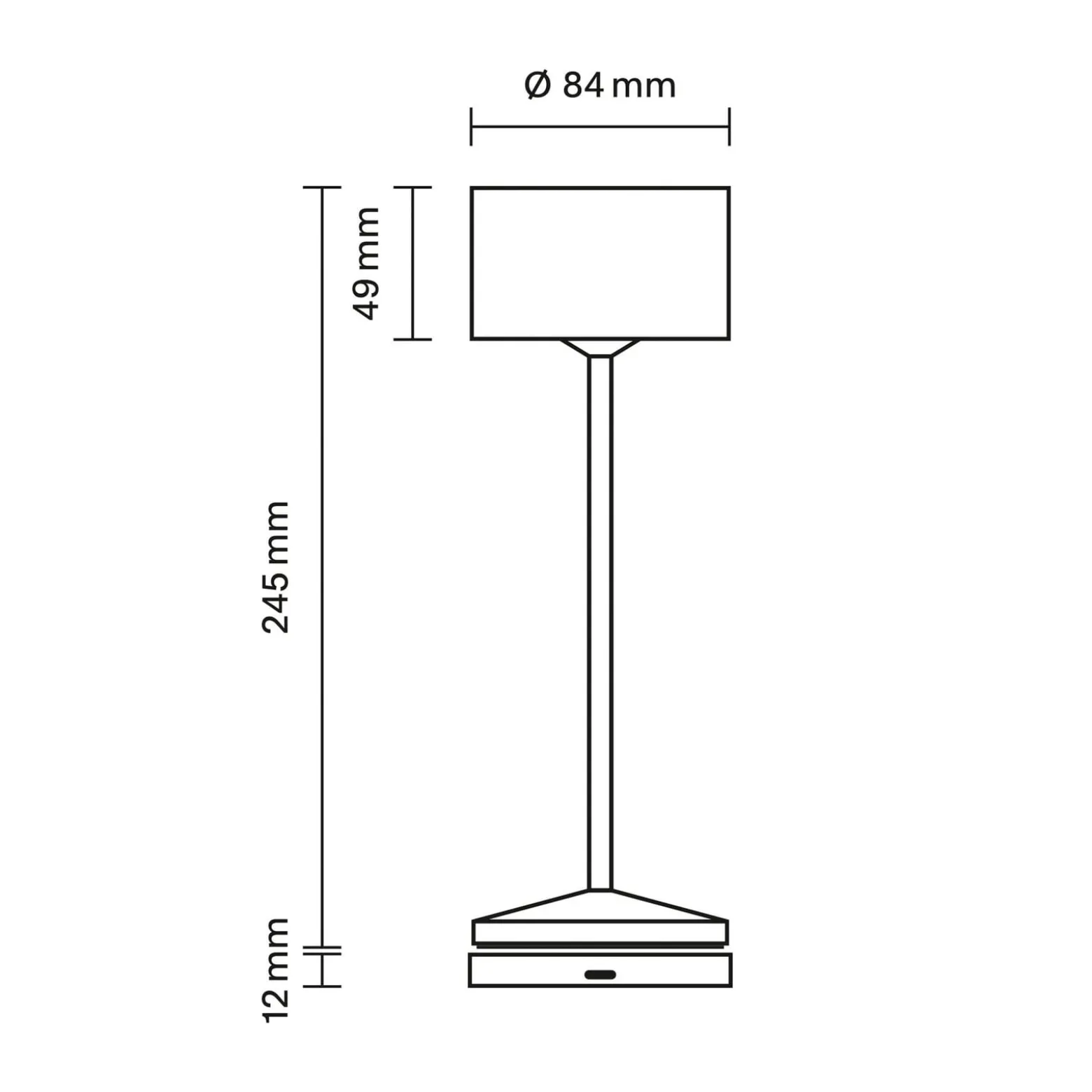 LED-Akku-Tischlampe Veluna, beige, Höhe 25 cm, IP44, dim CCT