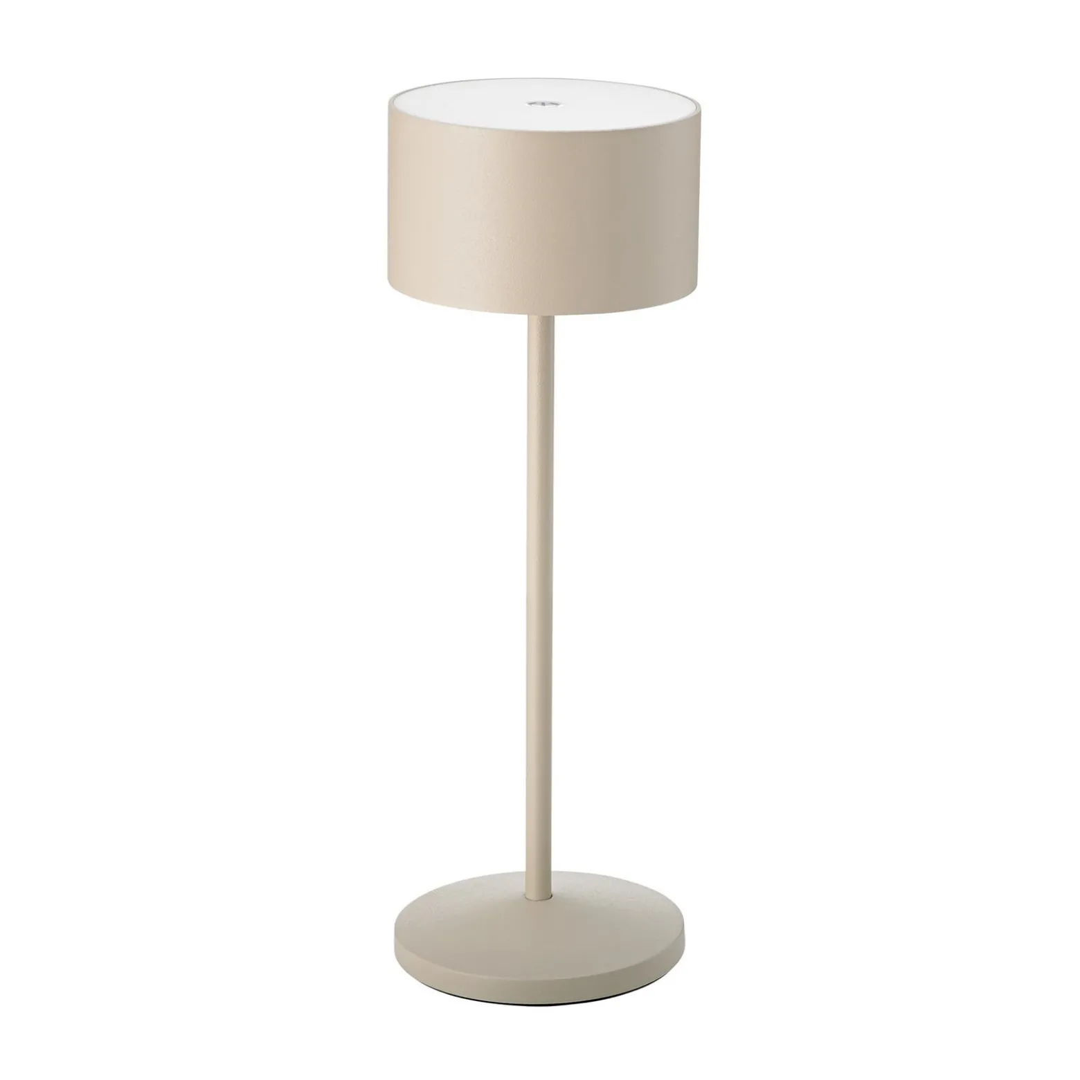 LED-Akku-Tischlampe Veluna, beige, Höhe 25 cm, IP44, dim CCT