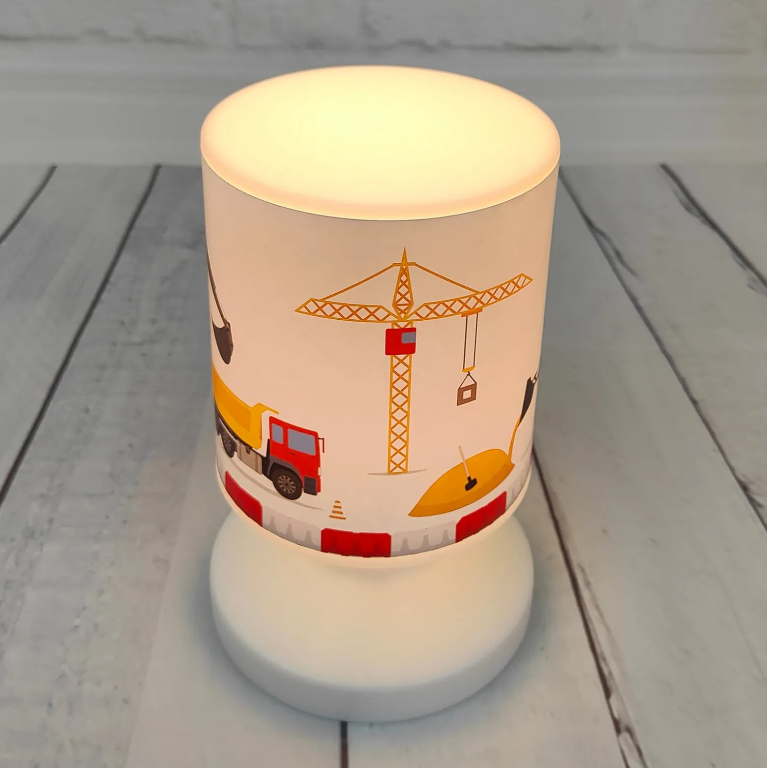 LED-Akku-Tischleuchte Baustelle, USB, IP44