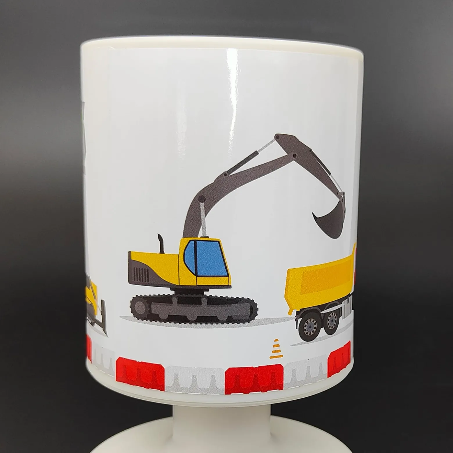 LED-Akku-Tischleuchte Baustelle, USB, IP44