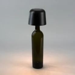 LED-Akku-Tischleuchte Biot, schwarz, Höhe 30 cm, IP54, USB