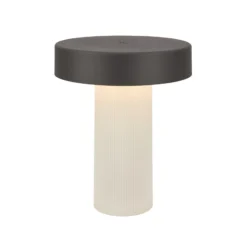 LED-Akku-Tischleuchte Bito, anthrazit/weiß, Höhe 20 cm, IP44