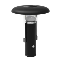 LED-Akku-Tischleuchte Camping, schwarz, Aluminium, PMMA, CCT