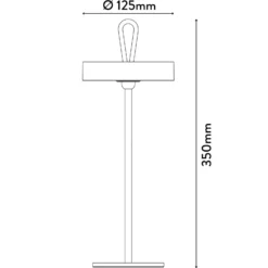 LED-Akku-Tischleuchte Ella, magnetisch, weiß