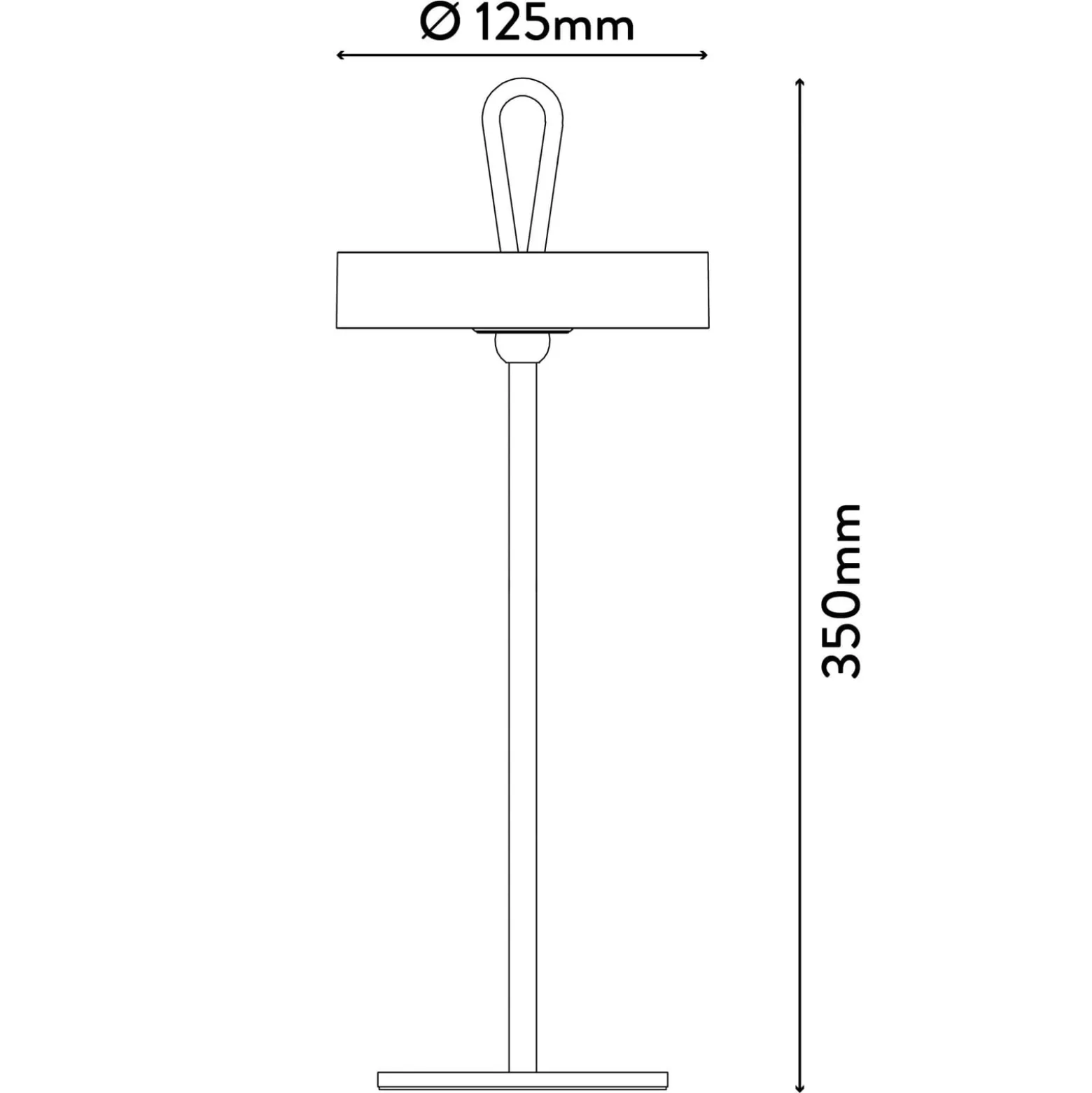 LED-Akku-Tischleuchte Ella, magnetisch, weiß