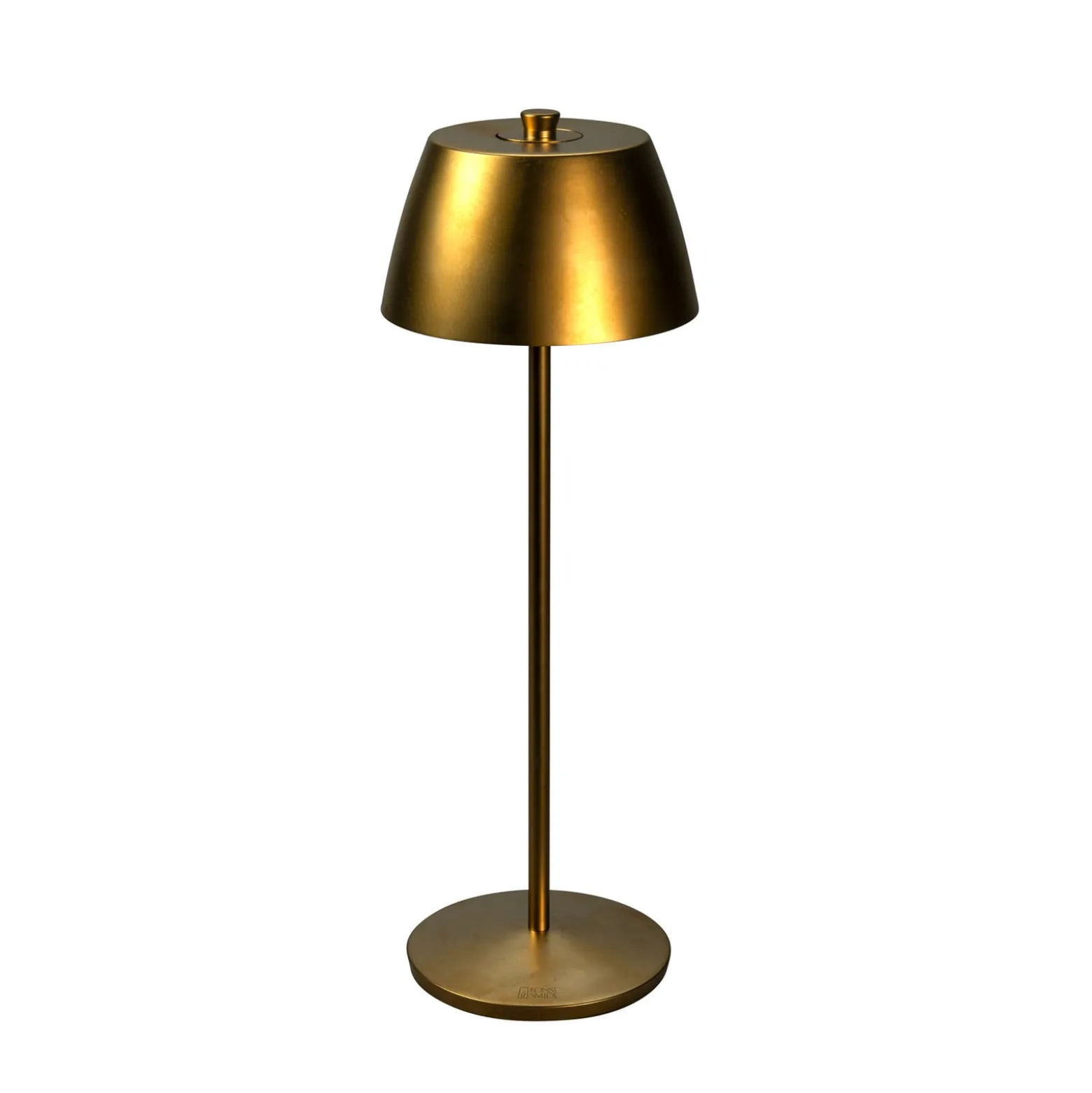 LED-Akku-Tischleuchte Eze, matt-gold, 32 cm, IP54, USB