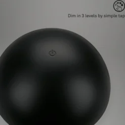 LED-Akku-Tischleuchte Fungo, aufladbar, schwarz