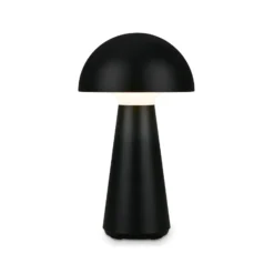 LED-Akku-Tischleuchte Fungo, aufladbar, schwarz