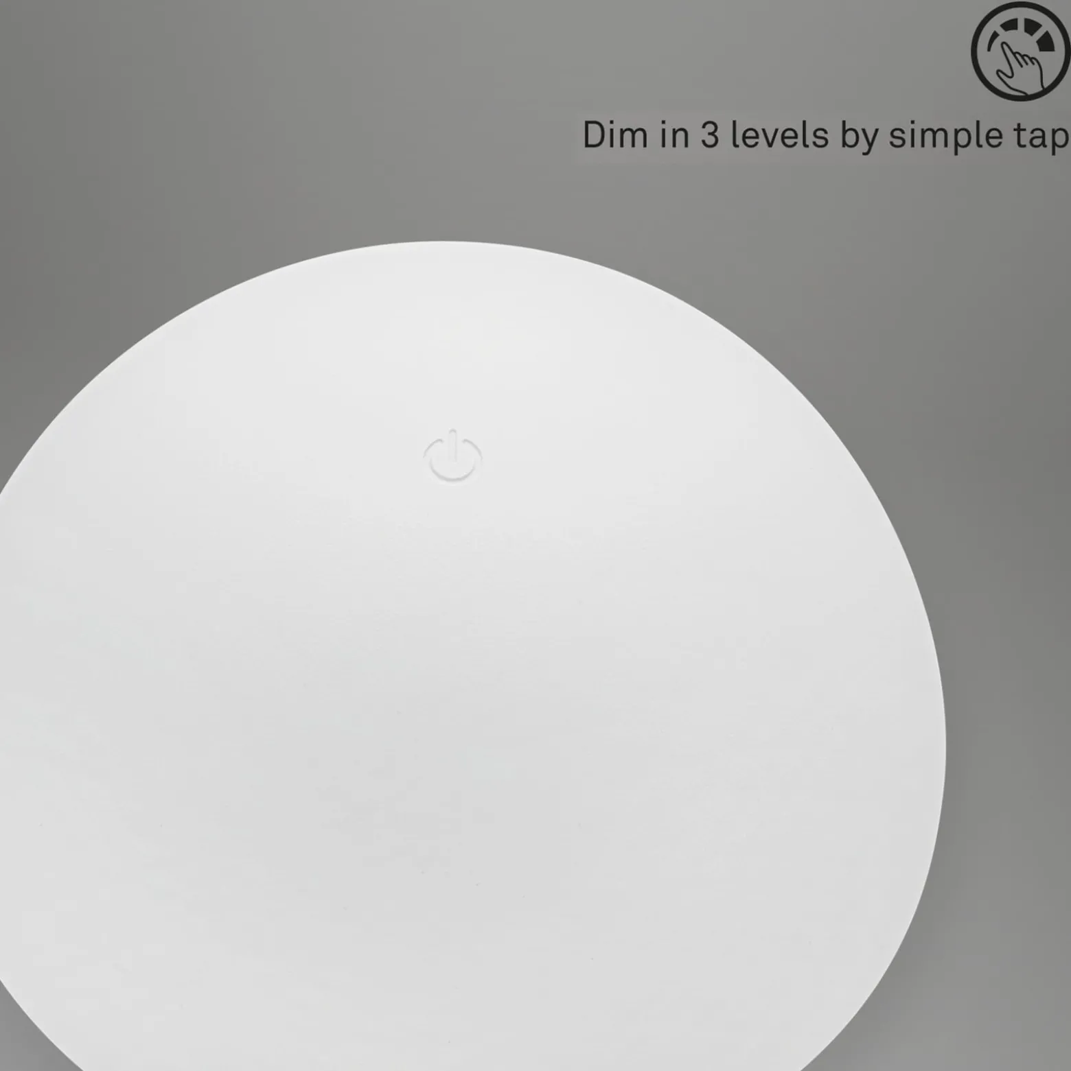 LED-Akku-Tischleuchte Fungo, aufladbar, weiß