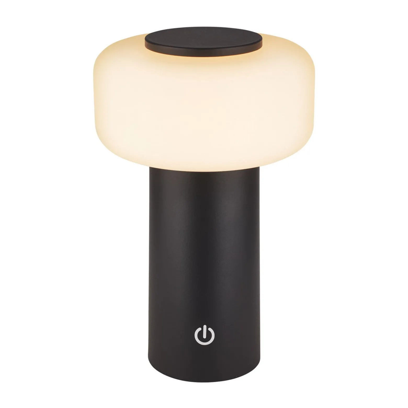 LED-Akku-Tischleuchte Juna, anthrazit, IP44, dimmbar, 20 cm