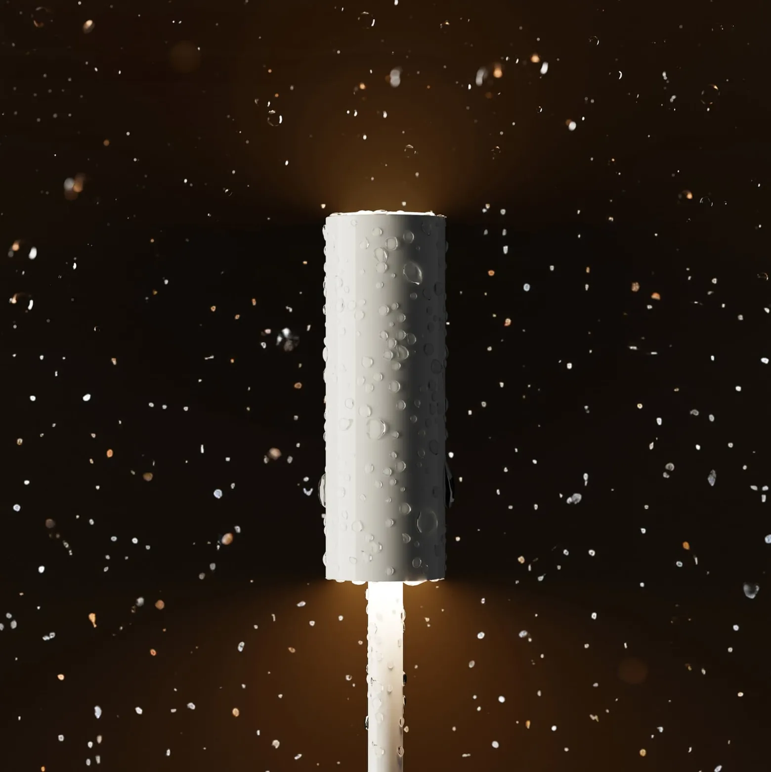LED-Akkutischleuchte Nucandle, weiß, IP54, dimmbar