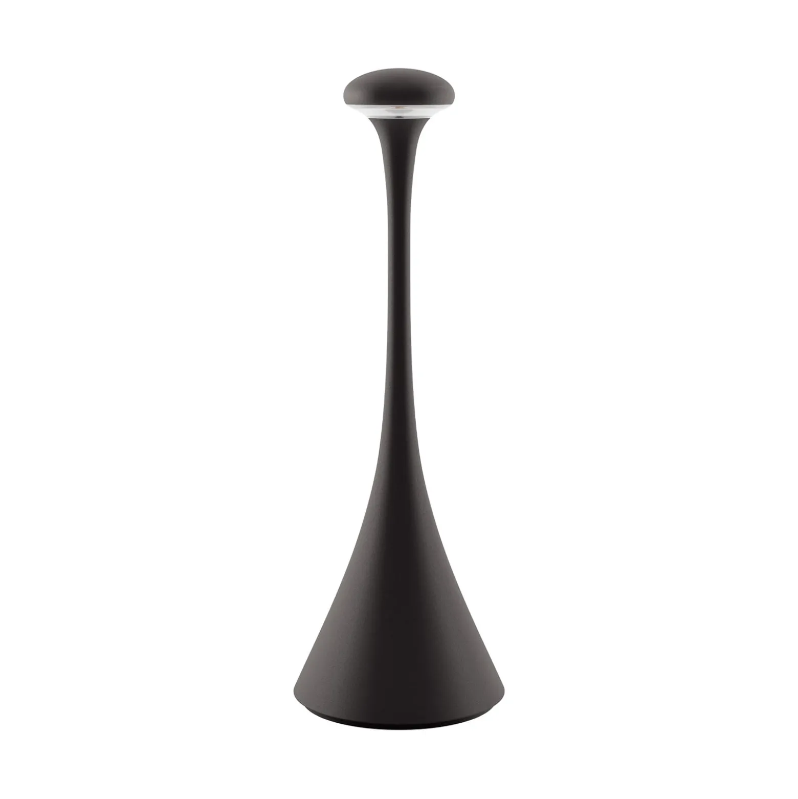 LED-Akku-Tischleuchte Nudrop, IP54, nachtschwarz