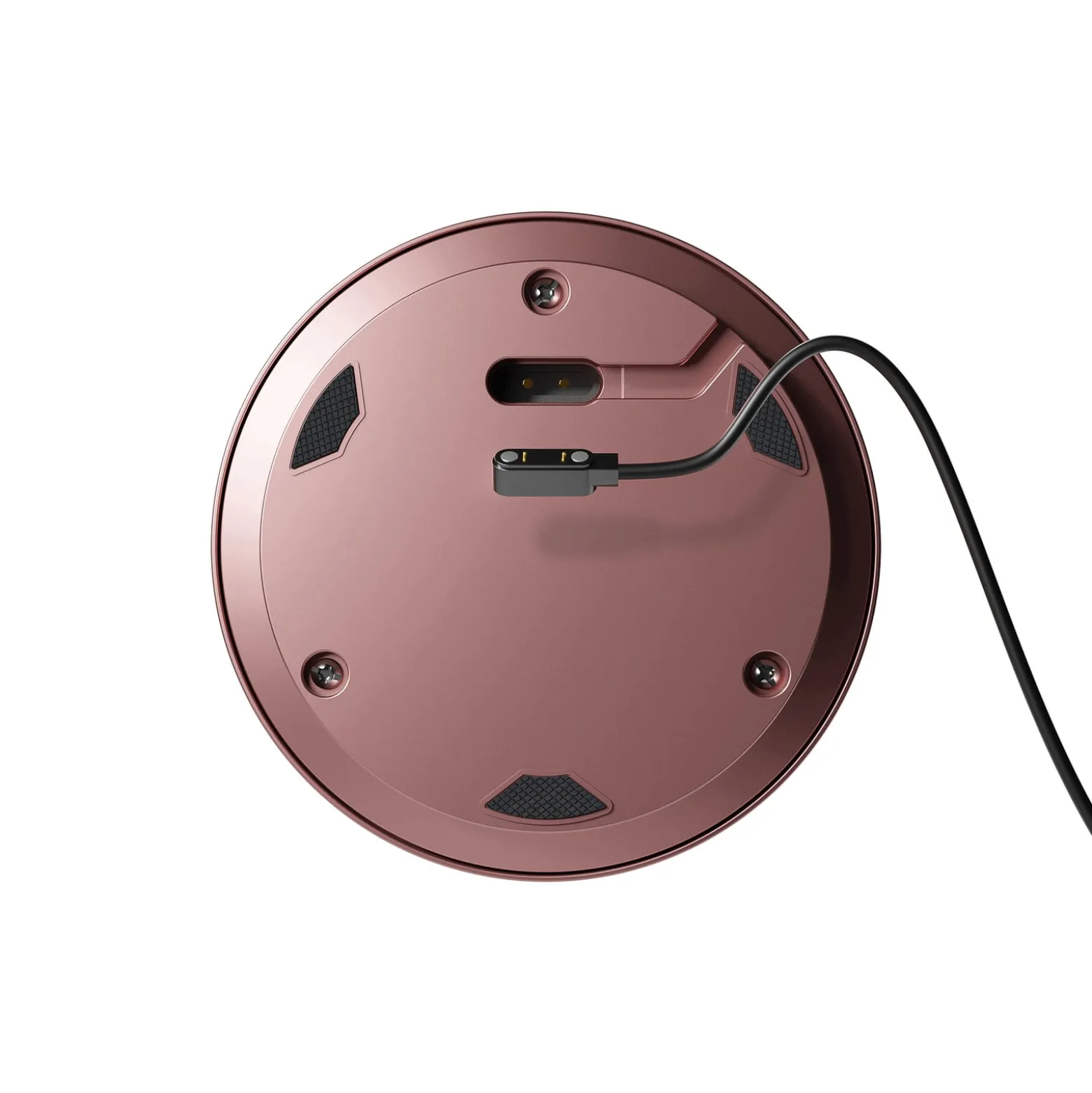 LED-Akkutischleuchte Numotion, rosegold, Glas, IP54, dimmbar
