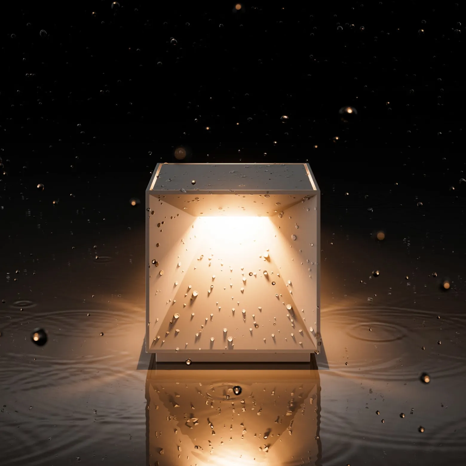 LED-Akku-Tischleuchte Nutalis, dünenbeige, IP54, dimmbar