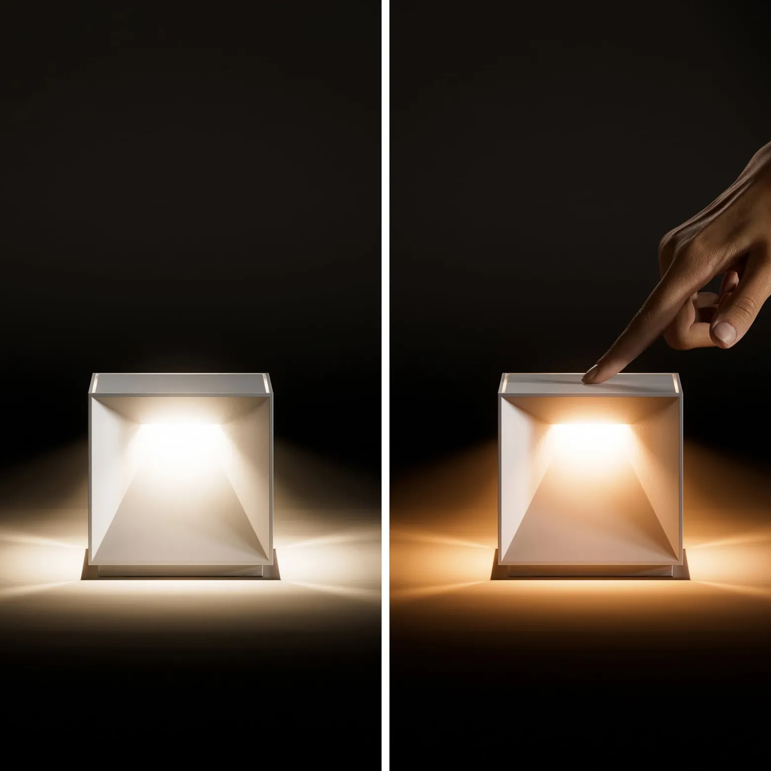 LED-Akku-Tischleuchte Nutalis, graphitgrau, IP54, dimmbar