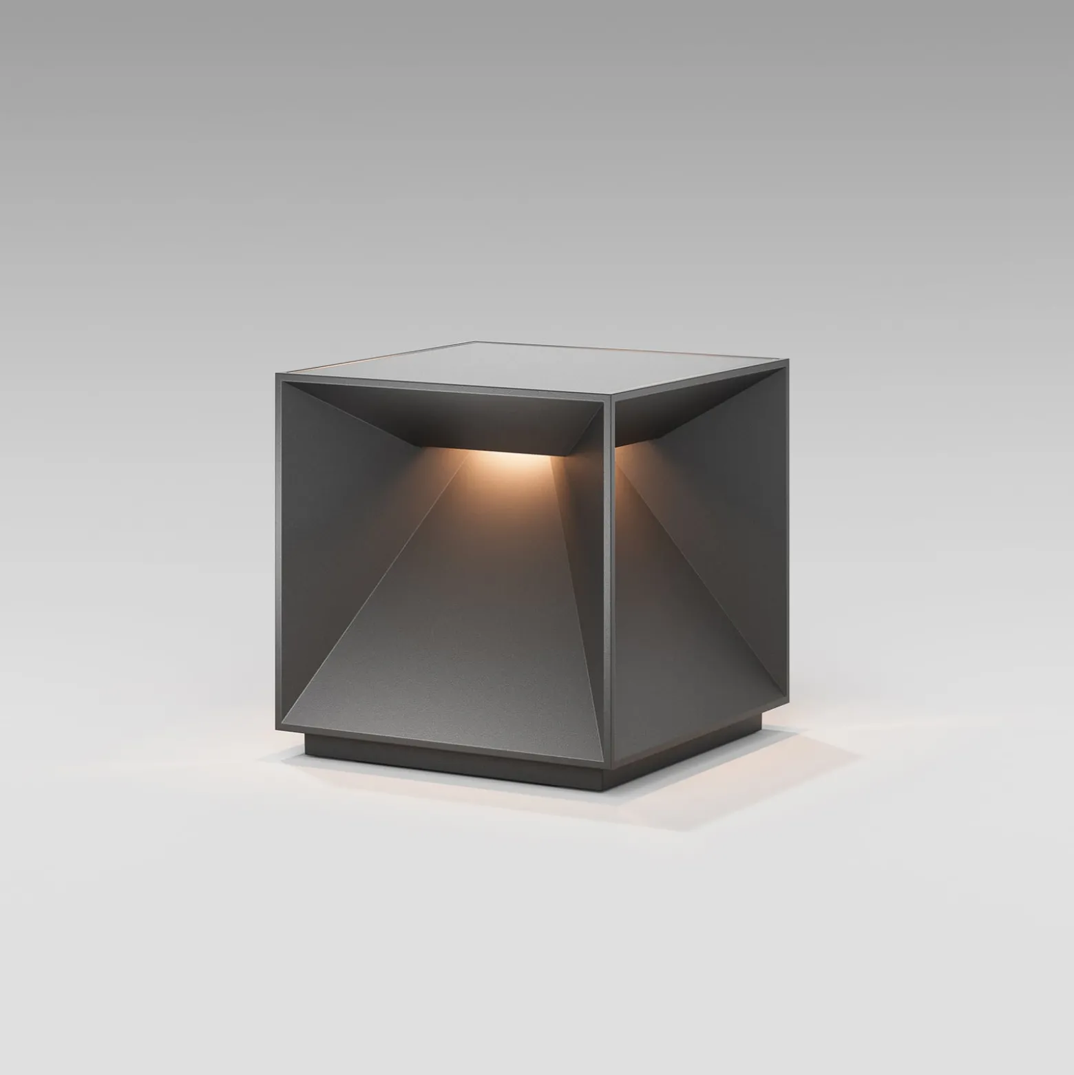 LED-Akku-Tischleuchte Nutalis, graphitgrau, IP54, dimmbar