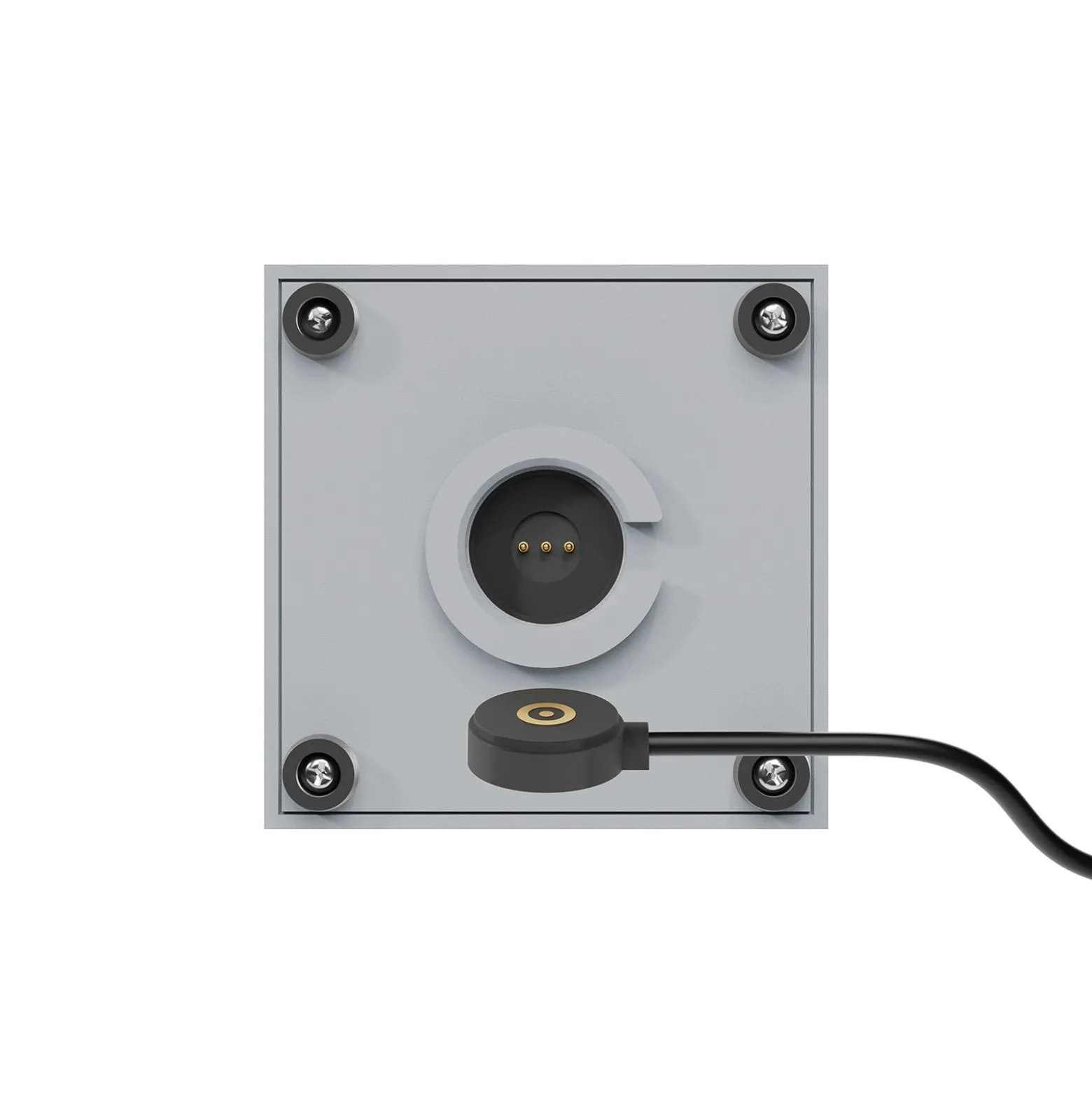 LED-Akku-Tischleuchte Nutalis mini, nebelgrau, IP54, dimmbar