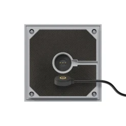 LED-Akku-Tischleuchte Nutalis, nebelgrau, IP54, dimmbar