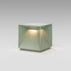 LED-Akku-Tischleuchte Nutalis, salbeigrün, IP54, dimmbar