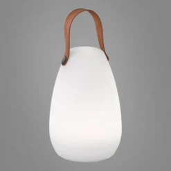 LED-Akku-Tischleuchte Ruby, Ø 14 cm, weiß, IP44, RGB dimmbar