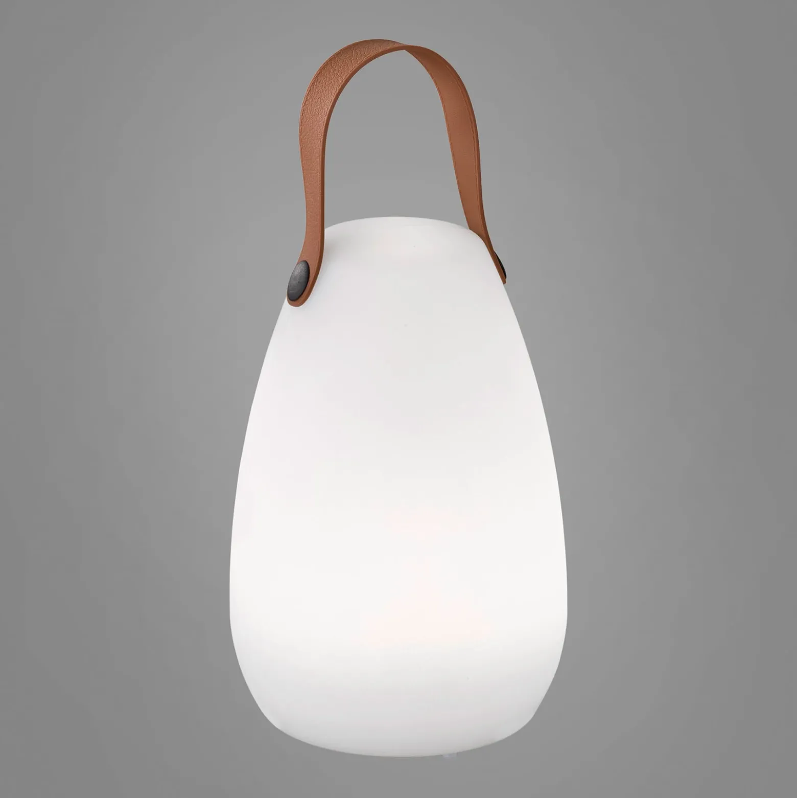 LED-Akku-Tischleuchte Ruby, Ø 14 cm, weiß, IP44, RGB dimmbar