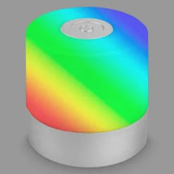 LED-Akku-Tischleuchte Smal, chrom, RGBW, Kunststoff, 7 cm